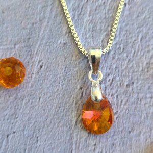 Swarovski Crystal Pendant on a Silver Chain